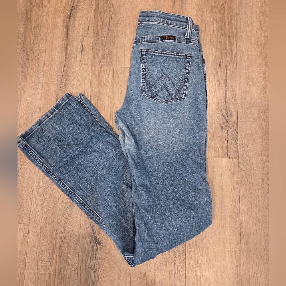 Wrangler Q-baby Ultimate Riding Jean Tall Denim Womens 30x35.5  Bootcut